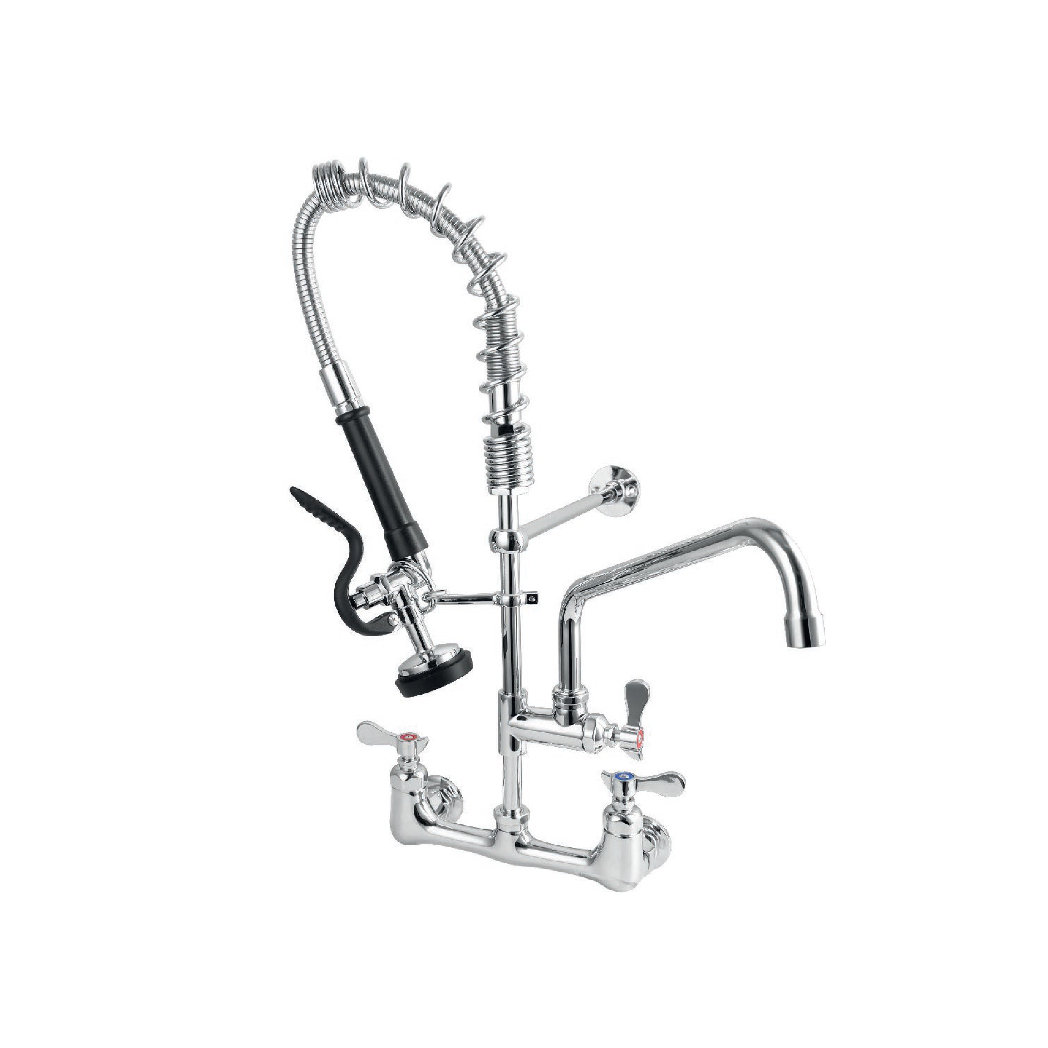 Mezcladora Industrial P/Cocina Cuisine con Rociador de 25 Pul. de altura a la pared Bronce - Fratelli Premium